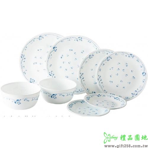 康寧古典藍八件式餐盤